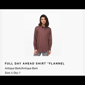 Lululemon Full Day Ahead Shirt - Size 4 NEVER WORN